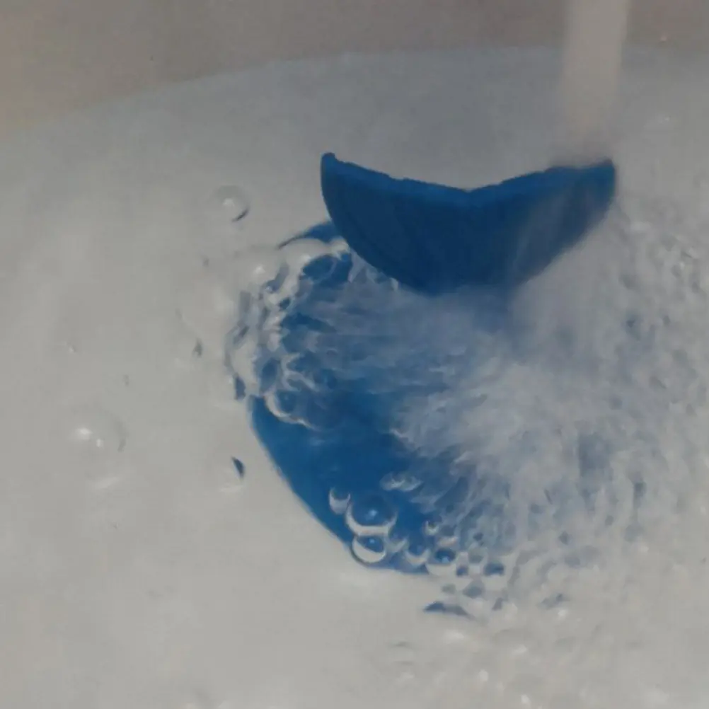 

Комплект из 2-х заглушек для слива в полу, креативная форма «рыбий хвост», дезодорирующая, для кухни и ванной, сине-белая, размер S, креативная заглушка для раковины