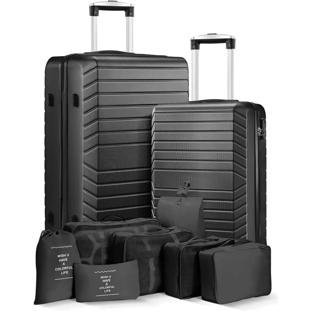 

Набор дорожных сумок из 2 и 9 предметов: чемодан 20 дюймов (ручная кладь) и чемодан 28 дюймов, 7 органайзеров для женщин