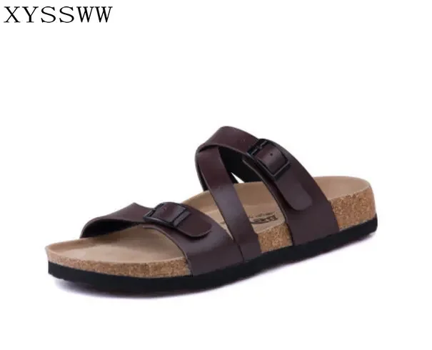 New Women Slippers Flip Flops Summer Beach Cork Shoes Slides Girls Flats Sandals Casual Shoes Mixed Colors Plus Size 35-43