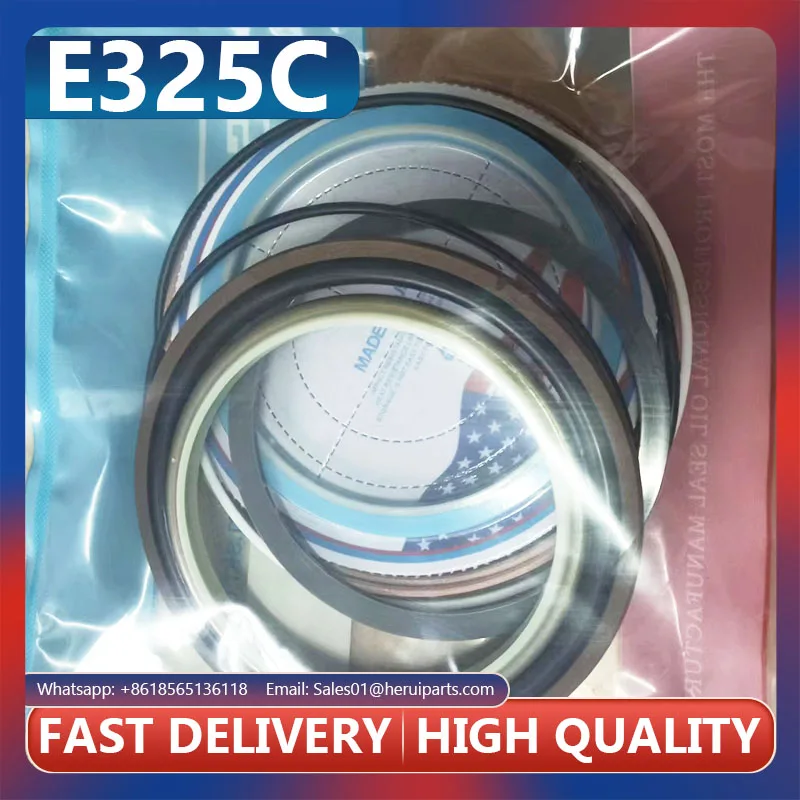 4 Sets E325C Arm/Boom/Bucket Cylinder Seal Kit for 325C Crawler Excavator Hydraulic Stamp Kits