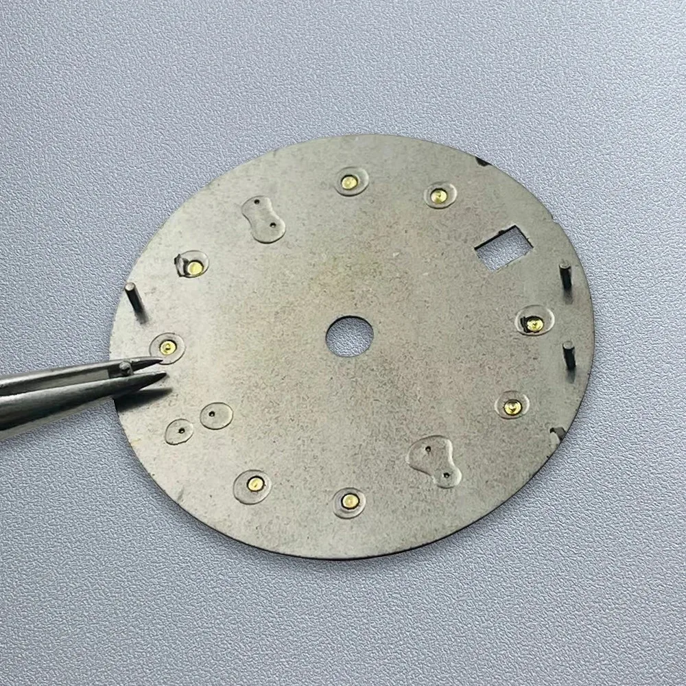 28.5mm NH34 Dial S Dial Sunray Dial SUB Mod DIal Suitable For NH34 Movement Fit Green Luminous Watch Accessories