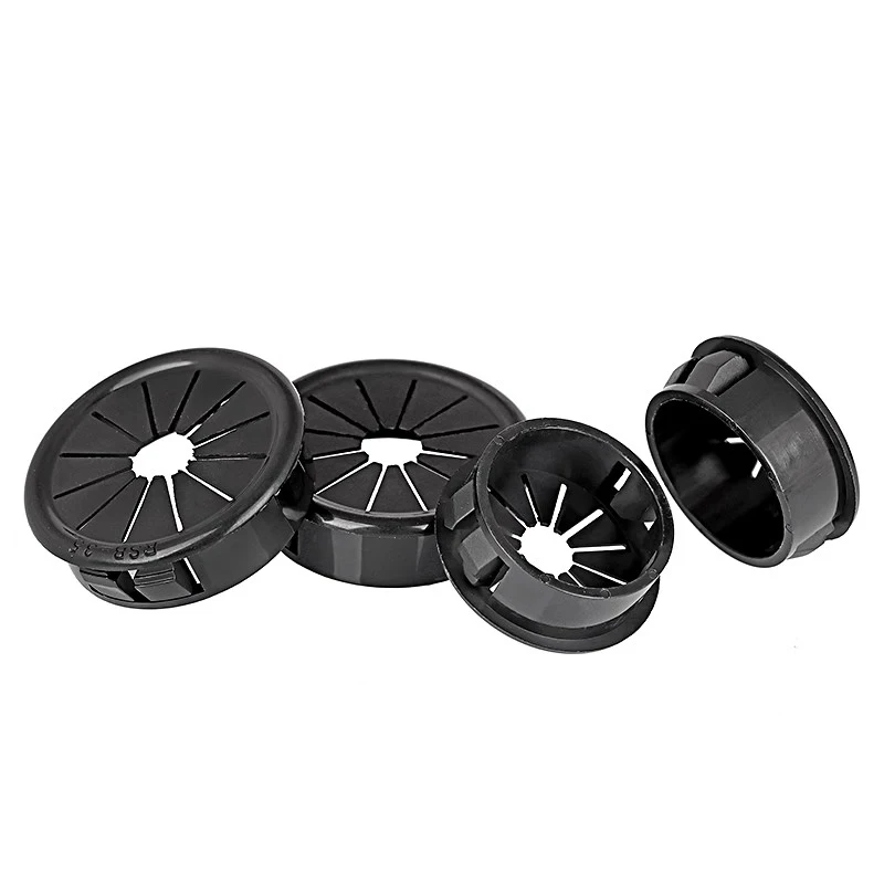 RSB 10-100mm Plastic Cable Hole Cover Furniture Dust Plug Buckle Office Computer Table Grommet Wire Passing Line Outlet Rings