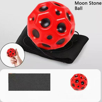 Wrist Return Hand Ball Sponge Rubber Rebound Ball With Rope Stress Relief Toy For Kids Toys Wrist Exercise Hand Strengthening
