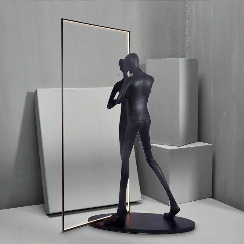 

*Living Room Floor Lamp Figure Sculpture Creative Exhibition Hall Hotel Club Lobby Large Humanoid Floor Lamp Ornaments