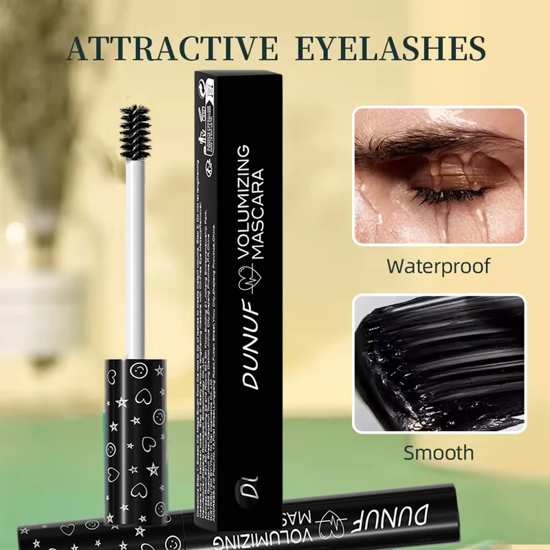 5D Waterproof Color Mascara Lengthening Eyelashes Women's Make-up Waterproof Mascara Black Silk Fibre Mascara Korean Cosmetics