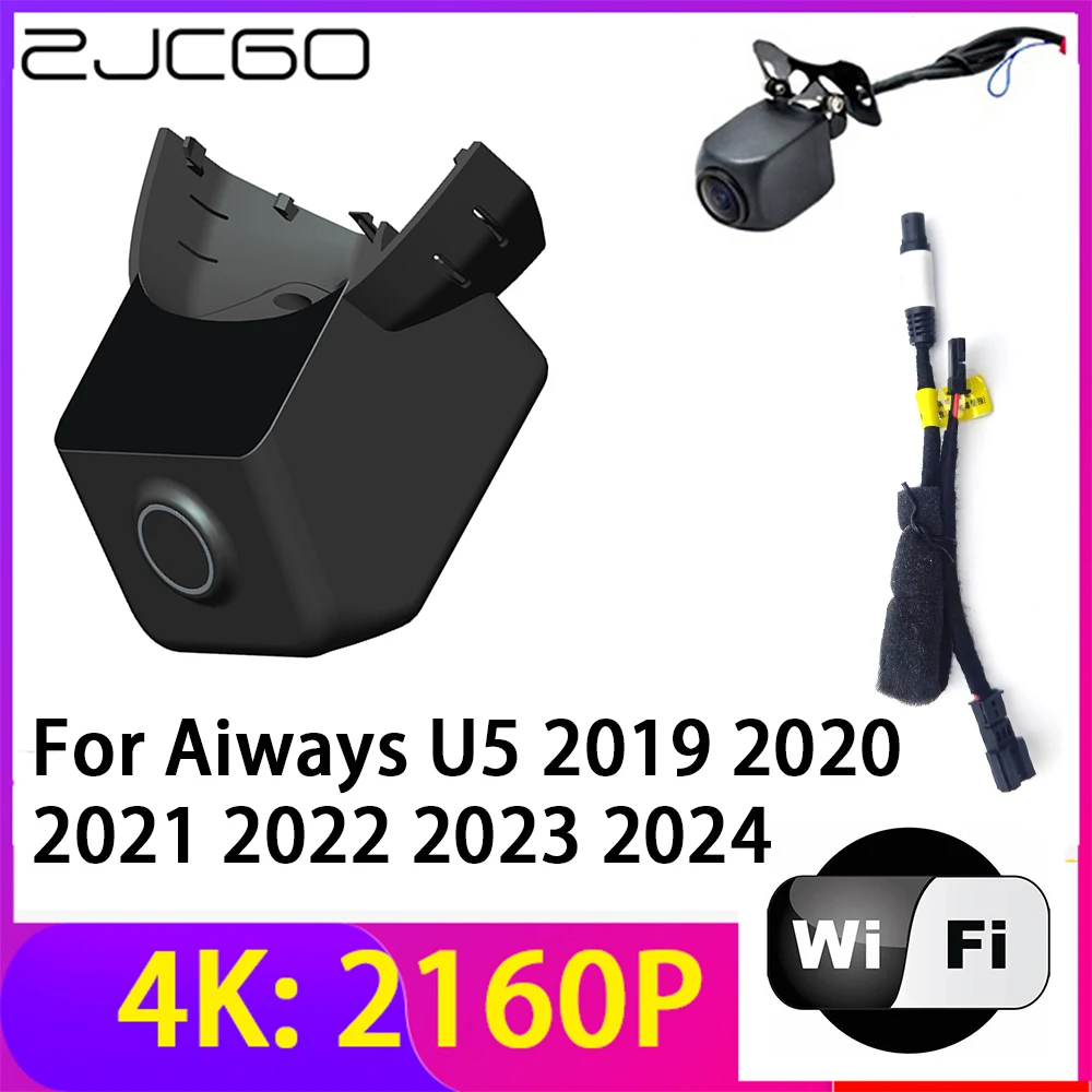 

ZJCGO 4K 2160P Dash Cam DVR Car Camera Recorder Wifi Night Vision for Aiways U5 2019 2020 2021 2022 2023 2024