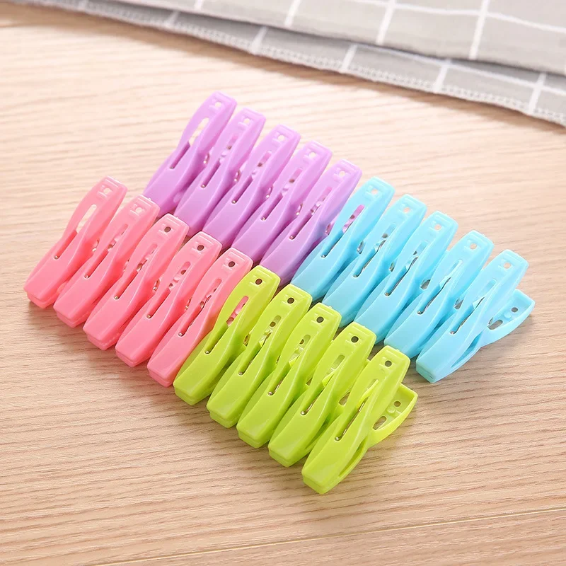 20Pcs High Quality Multifunctional Plastic Laundry Clothespins Underwear Socks Clip Home Clothes Drying Clip Household Supplies