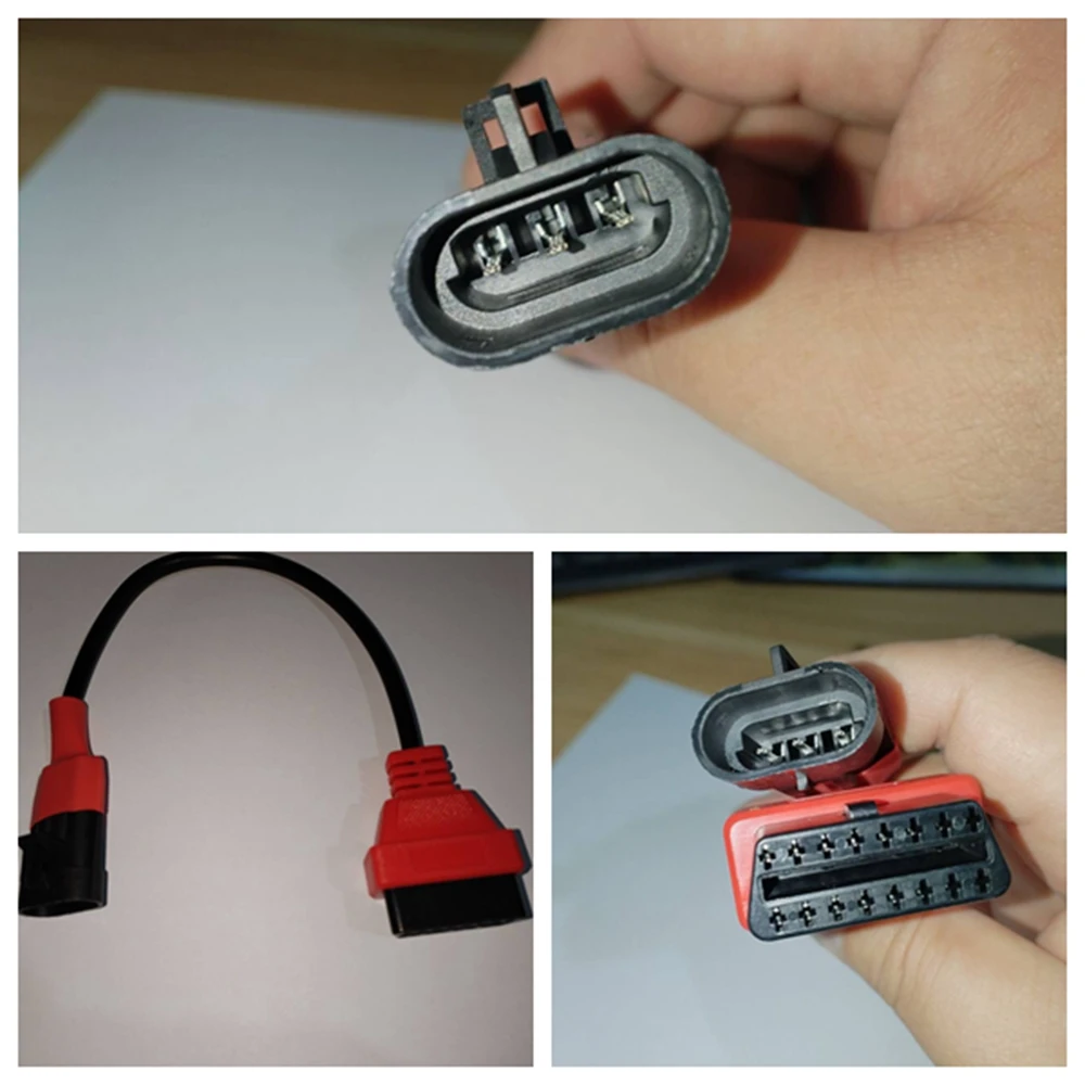 

Диагностический удлинительный кабель OBD для SYM 3Pin к OBD2 16-контактный диагностический адаптер OBD 2 сканер удлинительный кабель для мотоцикла
