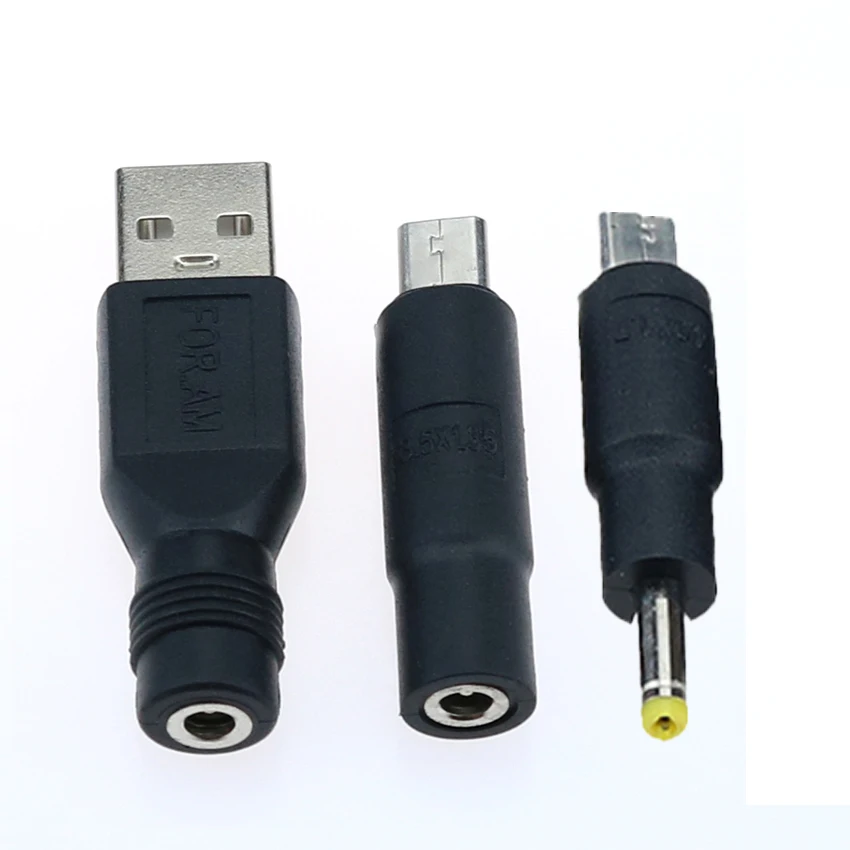 Cltgxdd USB Micro Male To DC Round Hole Pin 3.5*1.35/4.0 * 1.7mm Female Socket/male 1Piece Mobile Phone Power Adapter Connector