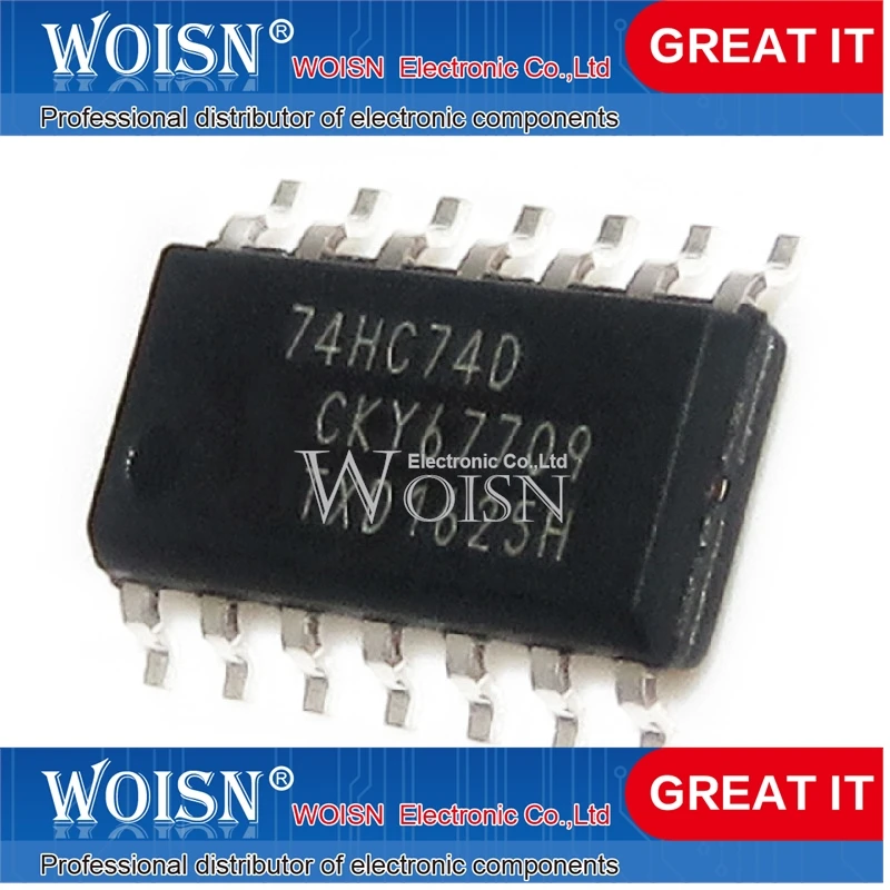 1-5-10pcs 74HC74D 74HC74  Price discounts Spot supply