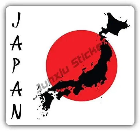 Map of Japan Vinyl Decal Japanese Japan Soccer Stamp Car Decal Style Car Sticker Accessories for Cars Window Bumper Truck