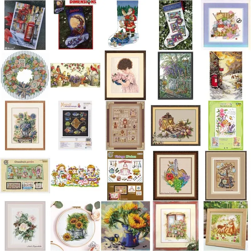 Cross Stitch Kits for Embroidery Needlework, Checking his List, DIY Sets, 27-Dim 08645, 16CT, 14CT, 18CT, DIY