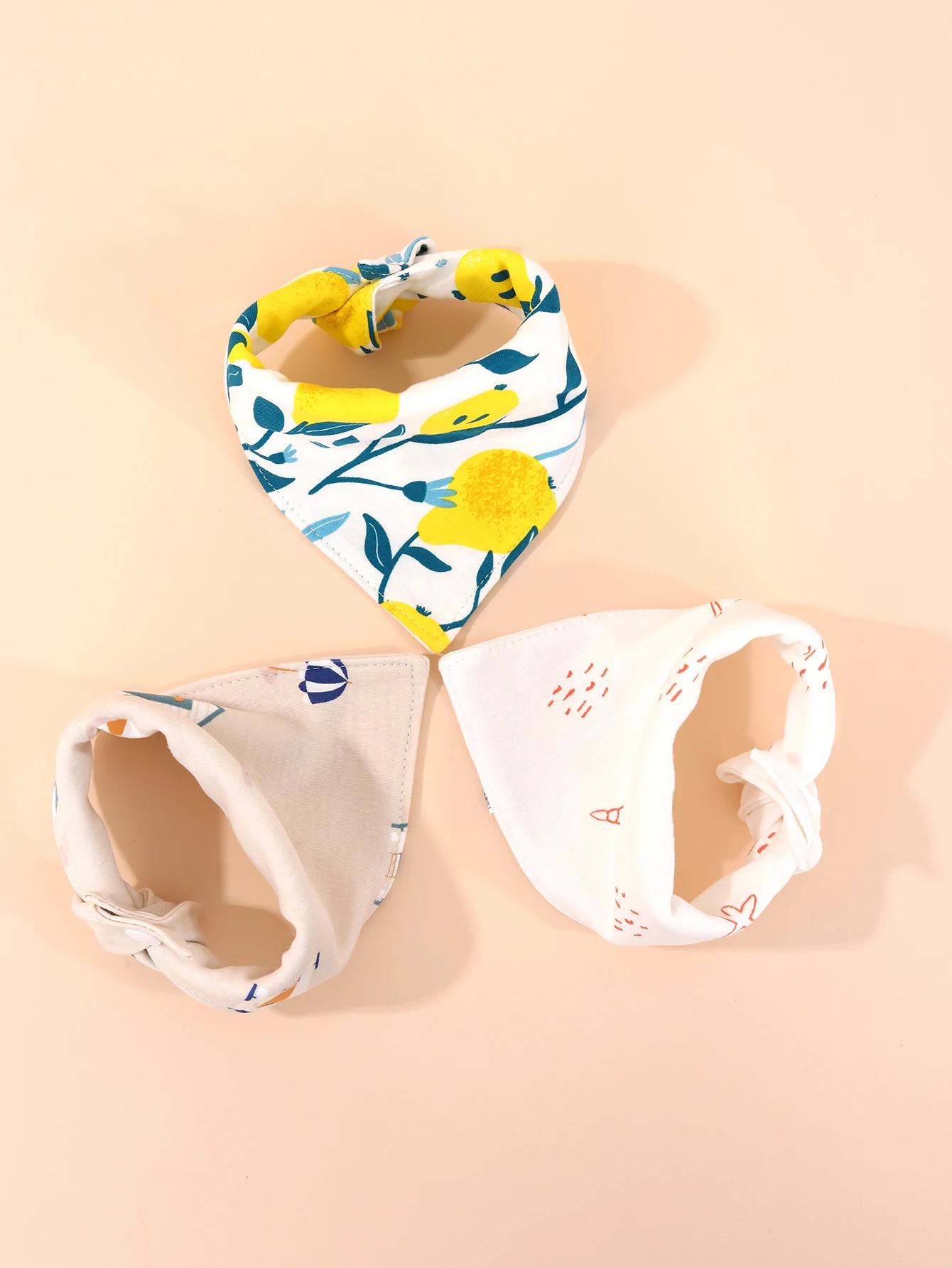 

Korean cotton gauze baby saliva towel, baby bib, children's cute double-sided soft bib, absorbent food towel