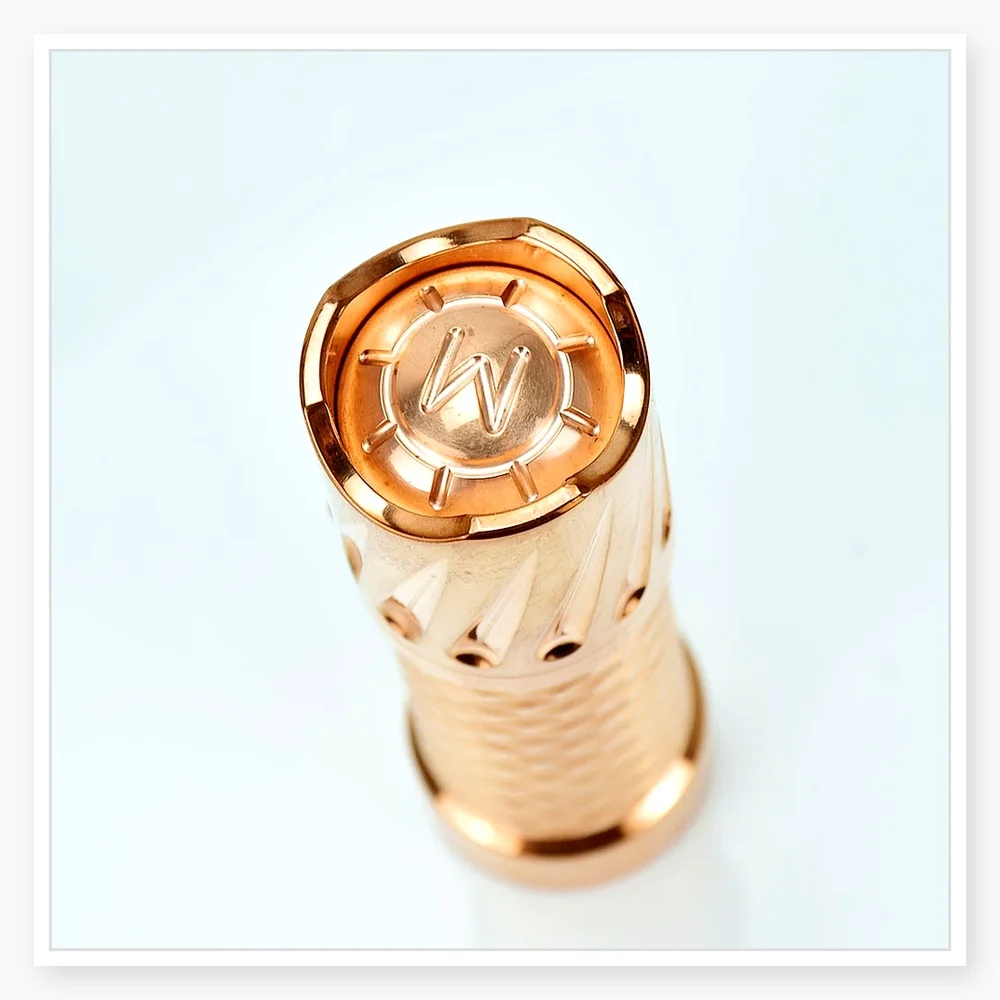 Wolfcoolvape Mechanical Mod 18650 Battery - Red Copper Vape Mod for MTL RTA Vaporizer