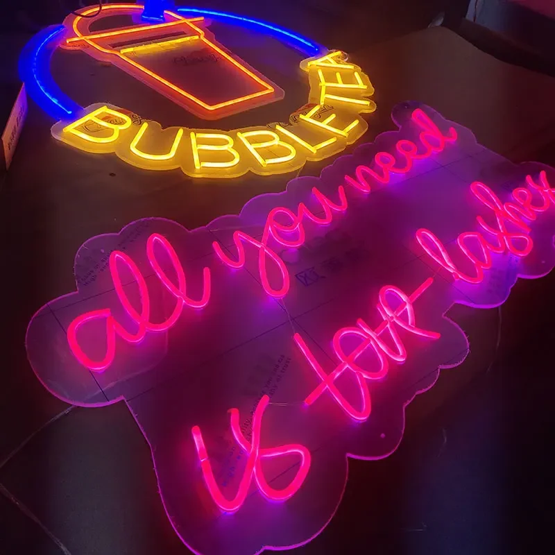 Custom  Custom China Neon Sign Led Neon Light Sign Lashes Room Decor All You Need Is Love Neon Sign Lighting Words