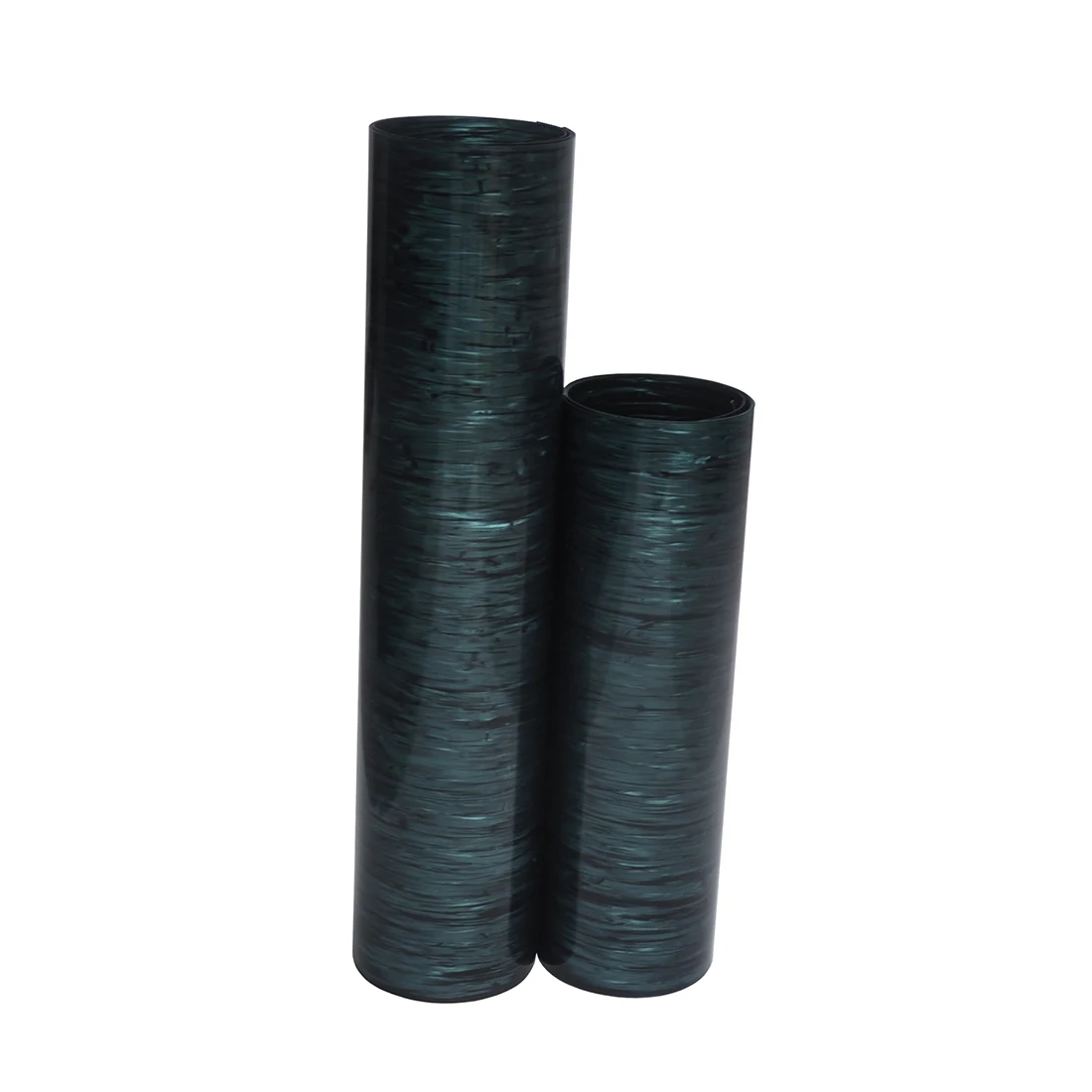 

2Pcs Celluloid Sheet Drum Wrap Musical Instrument Deco Greenish Blue Wood Grain 10x60'' and 16x60''