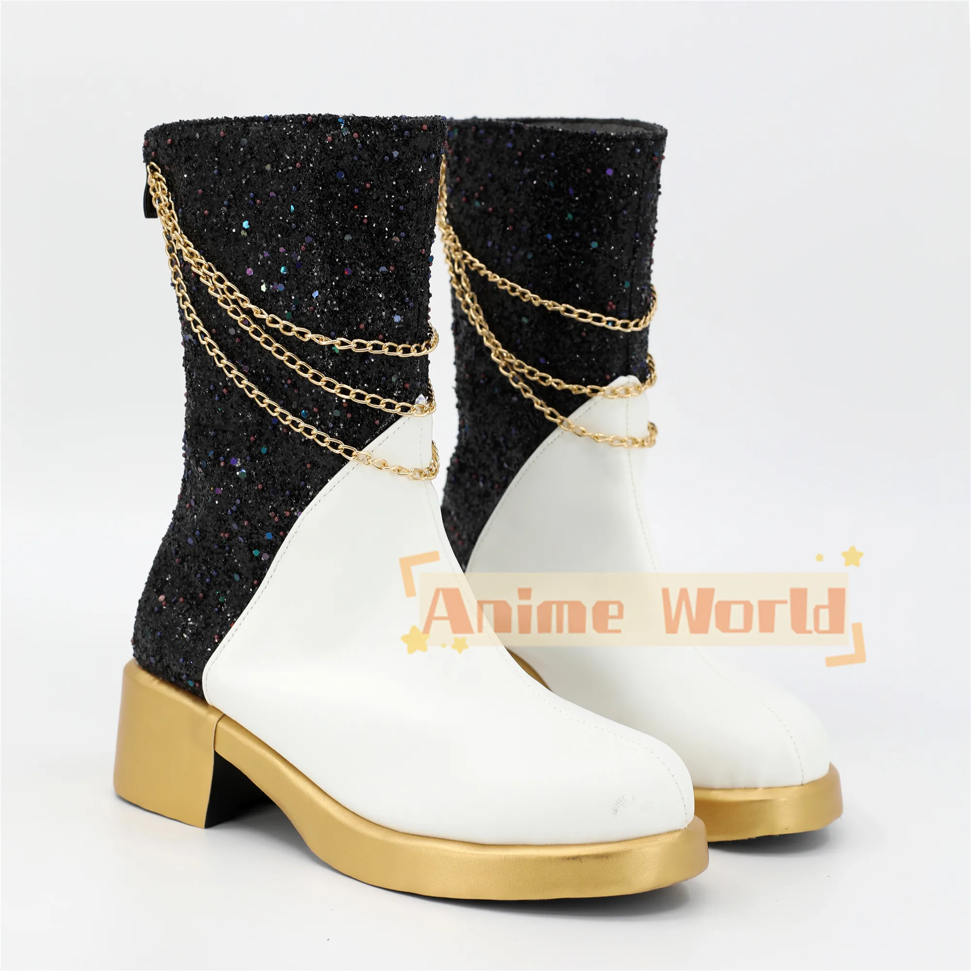 เด็กชายเด็กหญิงอะนิเมะเคป๊อปคอสเพลย์นักล่าปีศาจมิระคอสเพลย์รองเท้าบูท PU รองเท้าฮาโลวีนคอสเพลย์อุปกรณ์ประกอบฉากสั่งทำพิเศษ