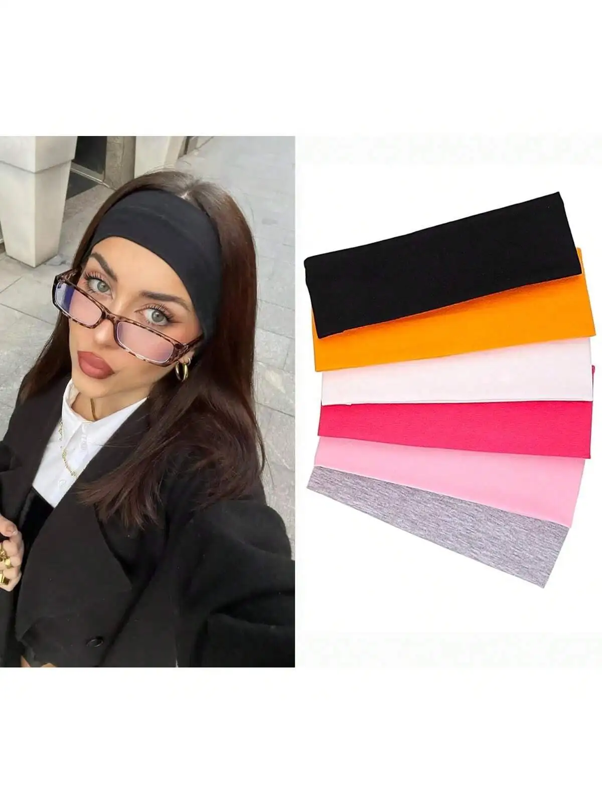 Stretchy Sports Yoga Hair Bands Solid Color Tennis Elastic Headbands Fitness Yoga Headwear for Women Hair Accessories Wholesale