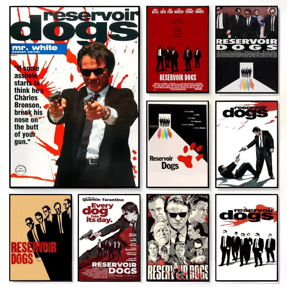 Retro Gangster Movie Quentin Tarantino Reservoir Dog Poster American Film Mural Home Childrens Room Wall Decor Print