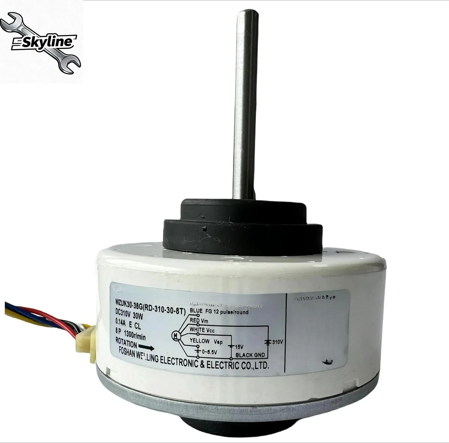 WZDK30-38G Air Conditioning Motor RD-310-30-8T DC Brushless Fan Motor, 30W Inverter air Conditioner Motor DC Motor