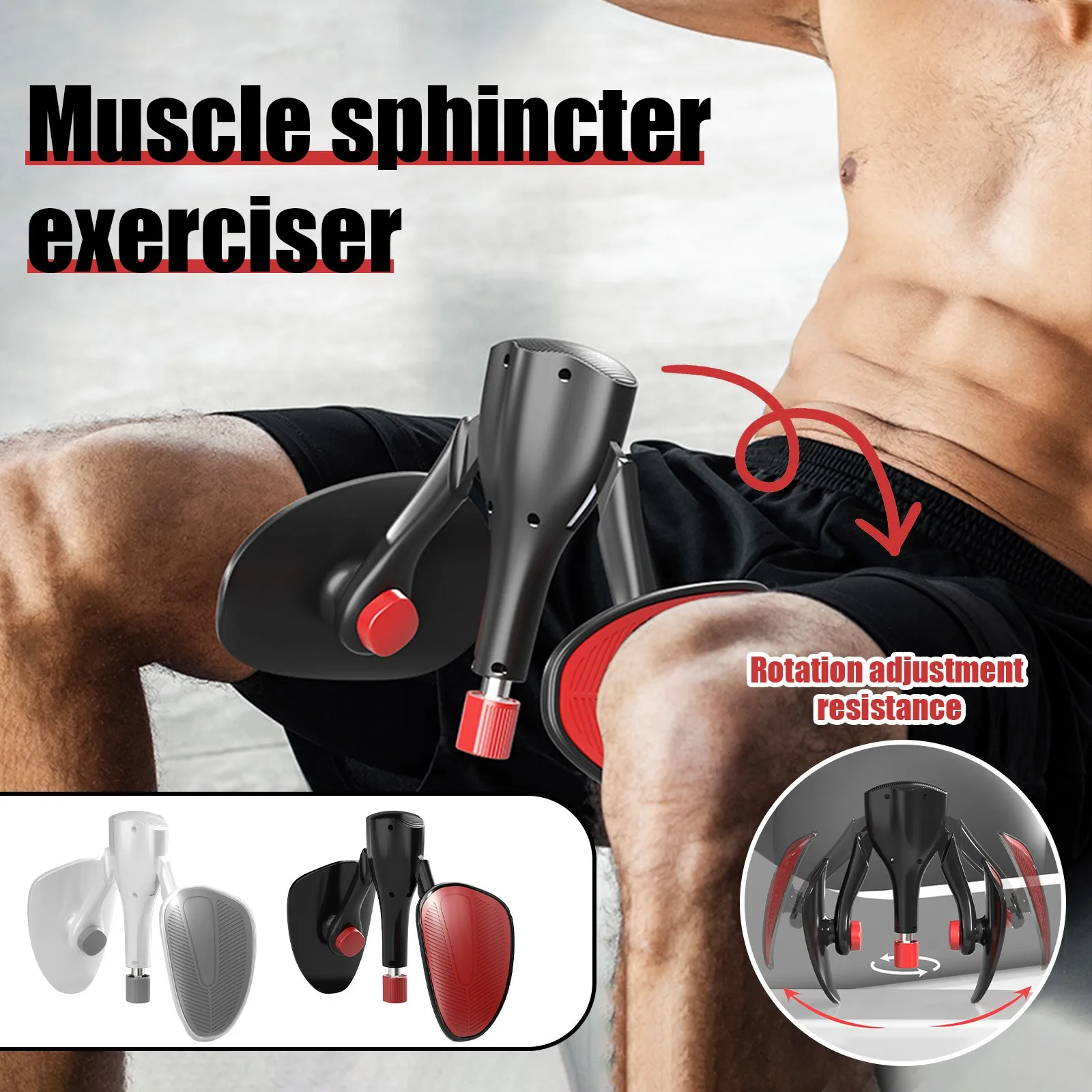 Entrenador Kegel para hombres, abrazadera muscular para PC, piernas, equipo de fitness Kegel multifuncional para hacer ejercicio, músculos del muslo y caderas
