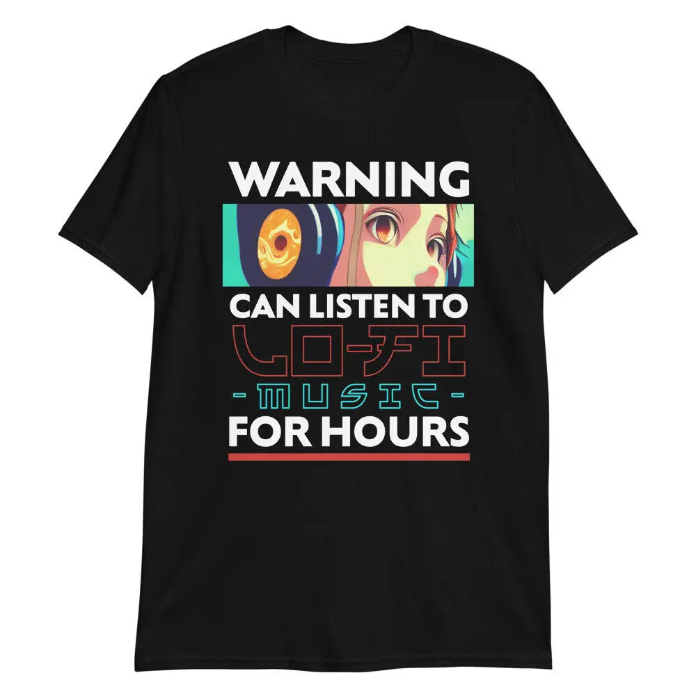 

LO-FI Music LOVE Warning Short-Sleeve Unisex T-Shirt Girl 90s Manga Anime LOFI