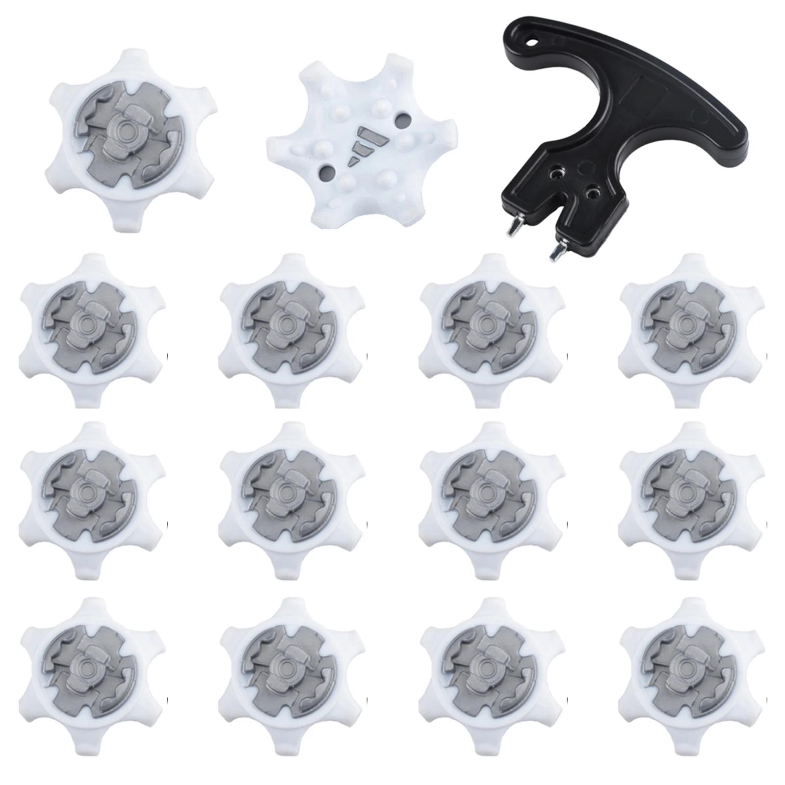 14pcs/set Golf Shoe Studs Quick-twist Replacement Studs for Pin Systems Durable and Ultra-thin Golf Shoe Studs Golf Accessories