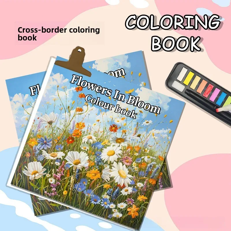 Thick Cute Healing Stress Relief Coloring Book Drawing Notebook New