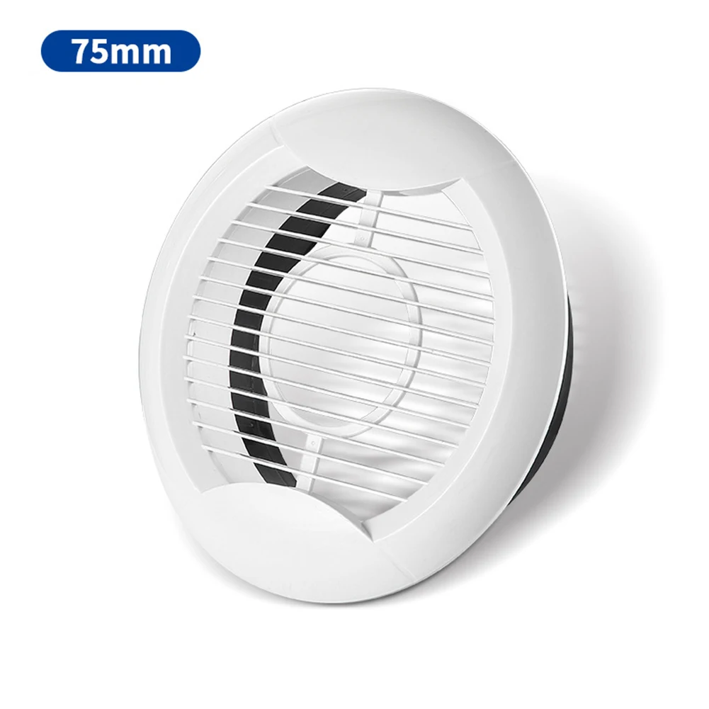 

75-200mm Shapes Air Conditioning Vents Cover ABS White Ducting Ventilation Grilles Round Air Circulation Ventilation Cap