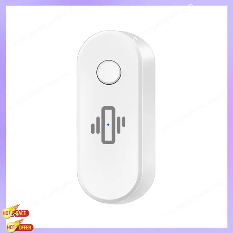 CLCU Tuya Wifi เซ็นเซอร์สั่นสะเทือนนาฬิกาปลุกเครื่องตรวจจับการสั่นสะเทือนไร้สายการตรวจจับการกระแทกแบบเรียลไทม์และการแจ้งเตือนกิจกรรมสีขาว