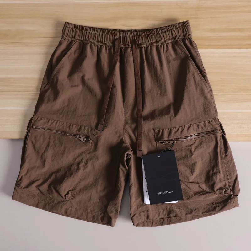 الرجعية اليابانية Sle الصيف رقيقة الحرير الجليد عمال orts الرجال الشاطئ خمسة أجزاء سراويل تقليدية كيت كبير ملابس العمل بنطلون