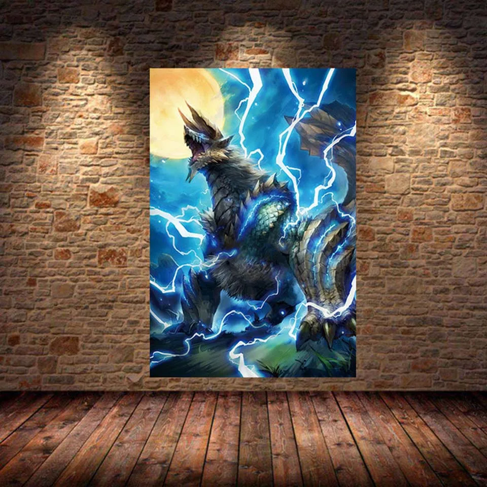 5D Diamond Painting Decoration Painting of MONSTER HUNTER WORLD Diamond Mosaic Game Painting Art Cross Stitch Kits For Bedroom