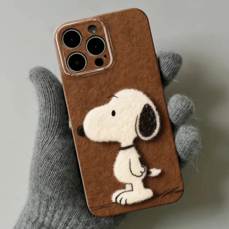 حافظة هاتف دونب سنوبي آيفون 16 برو آيفون 15 فيلم آيفون 14 آيفون 13 عصرية 12 مكانة 11 غلاف ناعم آيفون xs بنات للهدايا #2