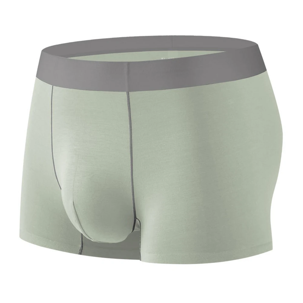 Men Seamless Plus Size Trunks Men's Boxer Underwear Soft Sleep Panties Solid Gay Bulge Pouch Boxer Shorts Extreme Men's Panties