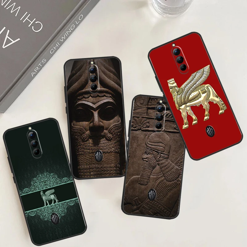 Assyrian Lamassu Winged Bull Case For ZTE Nubia Red Magic 9 Pro Plus 8 8S Pro 6 7 6S 7S Pro 5G 5S 6R Phone Cover Shell