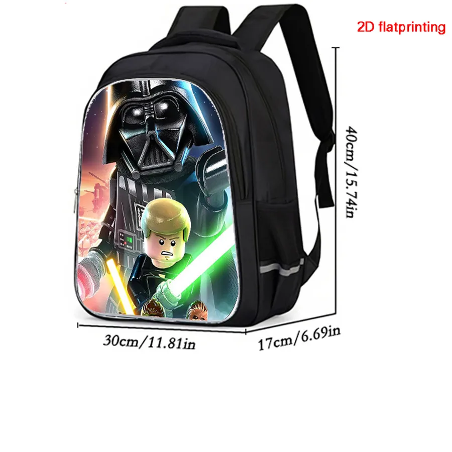 Dual Zipper Pockets, Cartoon Masters-Universes Design Suitable For Boys and Girls, Durable 16-Inch Children's Student Backpack