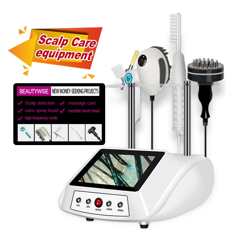 Top Quality Hair Care Analyzer Machine Massage Hair Relax Spray Gun Meridian Bruch Hair Growh Home /Clinic Use