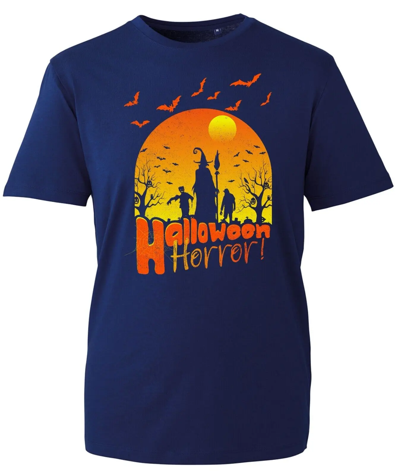 Camiseta de terror de Halloween Bruja de terror Fantasma de Halloween Boo Calabaza Pesadilla Tops