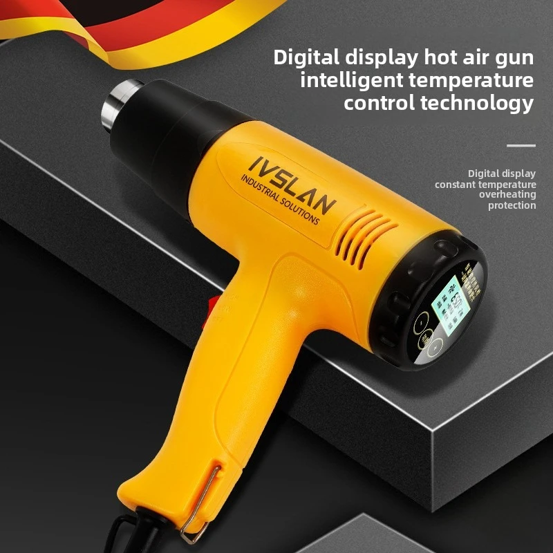 

Hot Air Gun Temperature Control 2500W with Digital Display High-temperature Hot Air Fan for Car Film Coating Special Baking Gun
