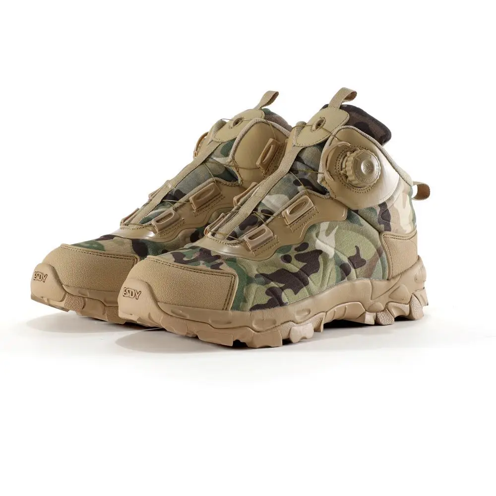 Botas tácticas camuflaje ripstop antideslizantes para senderismo - imagen 4