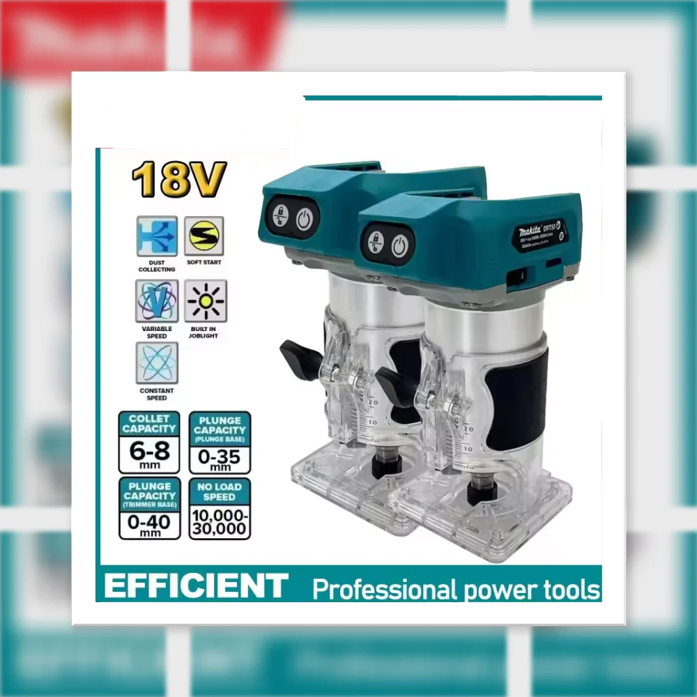 

DRT50 Original Trimmer Rechargeable Trimming Machine Brushless Slotting Tool Milling Woodwork Engraving Machine for Makita
