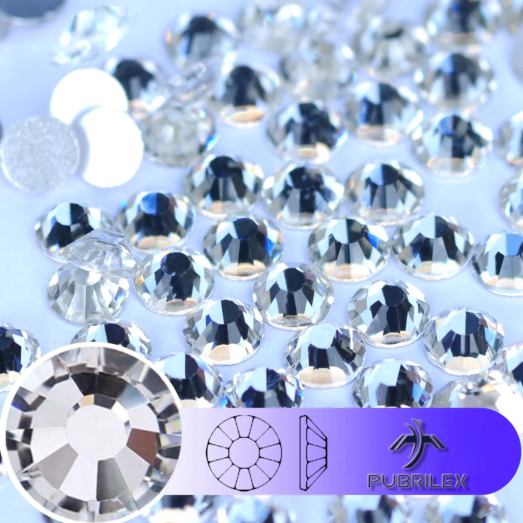 Crystal Clear Flat Back Non Hot Fix Rhinestones for Garments Crafts Jewelry Factory Wholesale Strass All Sizes Nail Rhinestone
