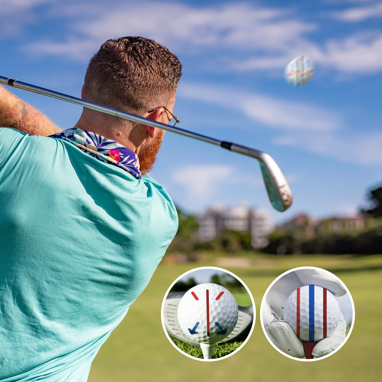 

Drawers Pens Plastic Golf Markers Supplies Alignment Tools Professional Golfing Set Red Blue Black Yellow Green