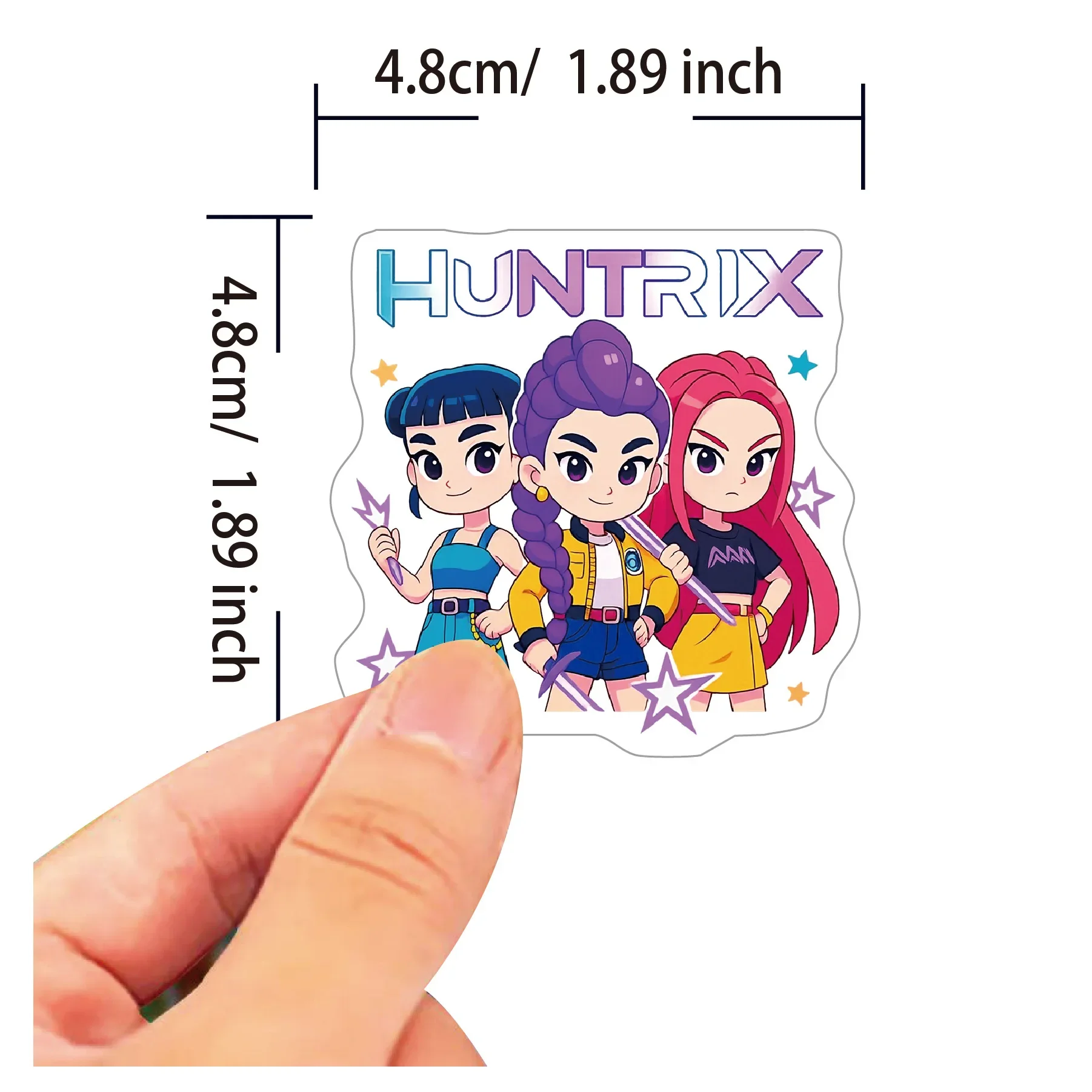 100 Stück Anime Lumi Mila Zoi Hexenjäger Aufkleber Wasserfeste Glänzende Sticker für Handyhülle Gepäck Laptop Skateboard DIY Dekoration – Detail 3