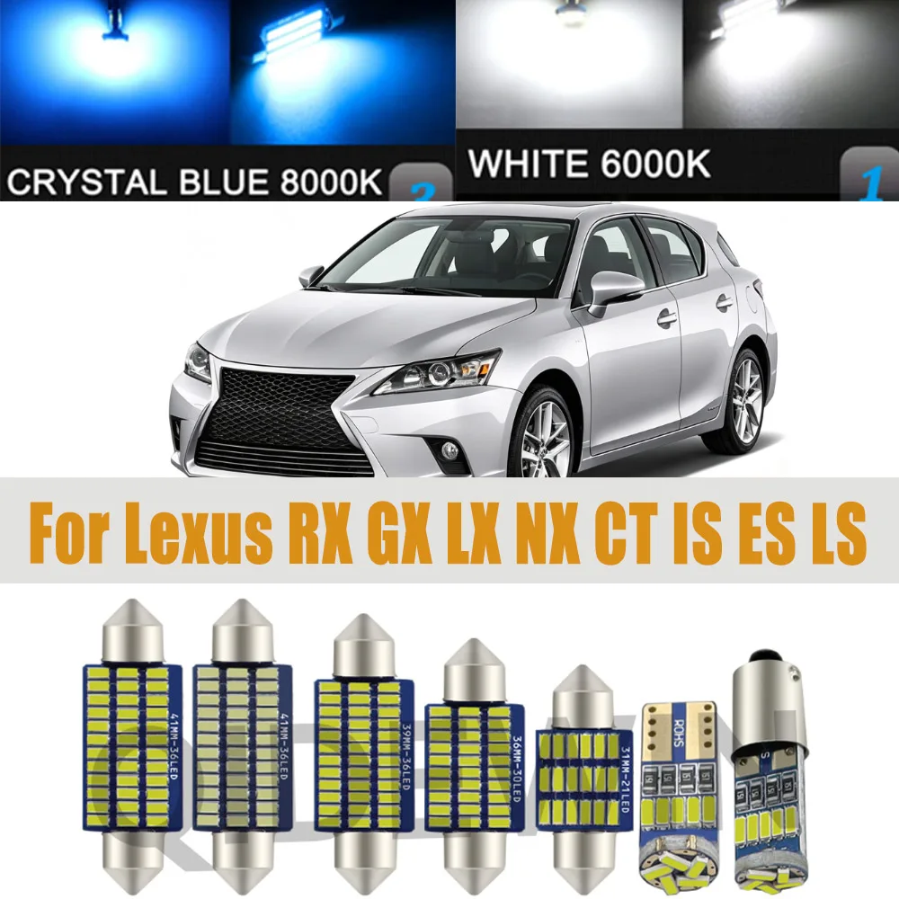 LED Interior Light Kit For Lexus RX GX LX NX CT IS ES LS 200 250 300 350 400 430 450 460 470 570 200h 300h 400h 450h 200t