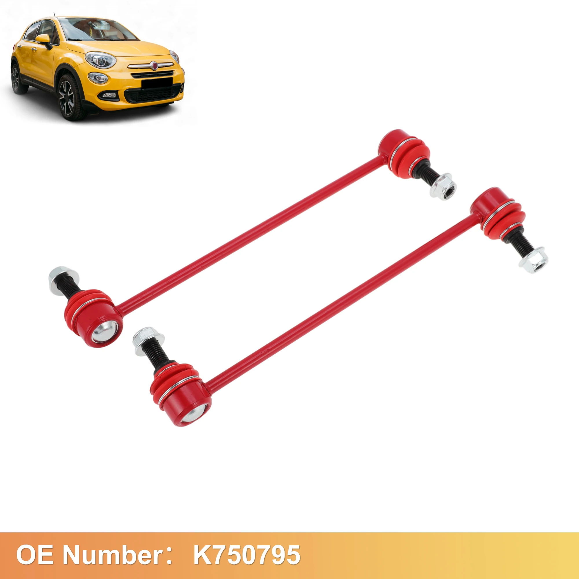 

UXCELL No K750795 2 шт. передние звенья стабилизатора поперечной устойчивости комплект звеньев стабилизатора для Jeep Compass Renegade 2015-2021 комплект подвески