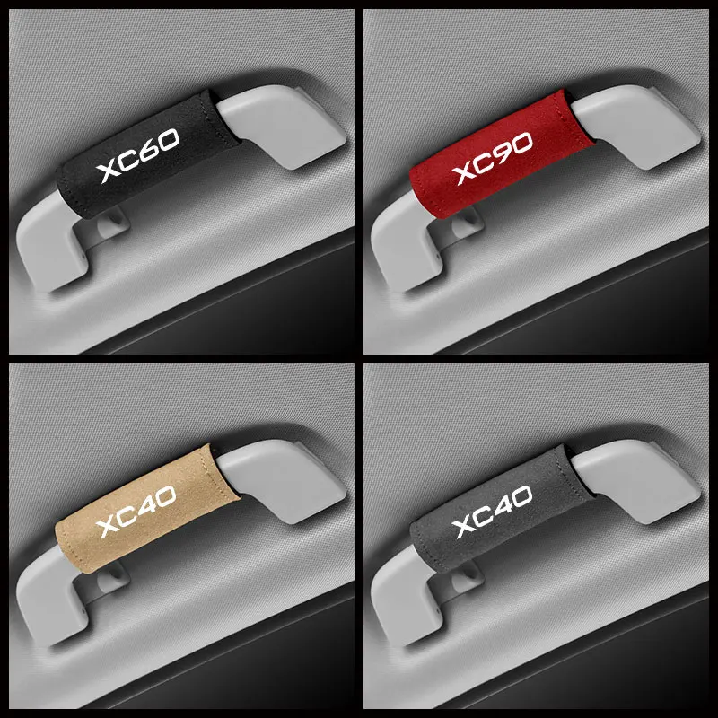 Reposabrazos para techo de coche, xc-40 de ante para Volvo xc40, xc60, xc90, xc-60, xc-90, cubierta de tracción, guantes de protección, accesorios interiores