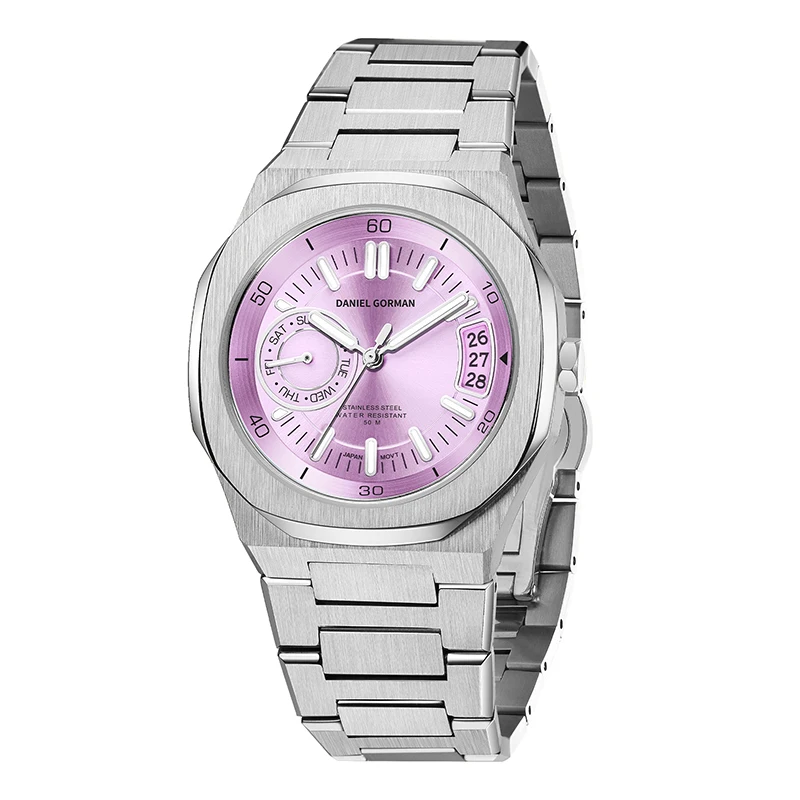 DG0916 اليابان كوارتز ساعة يد تعمل بالحركة الياقوت الزجاج 5ATM مقاوم للماء الأعمال ساعة اليد 2026 هدية جديدة الجمعة السوداء