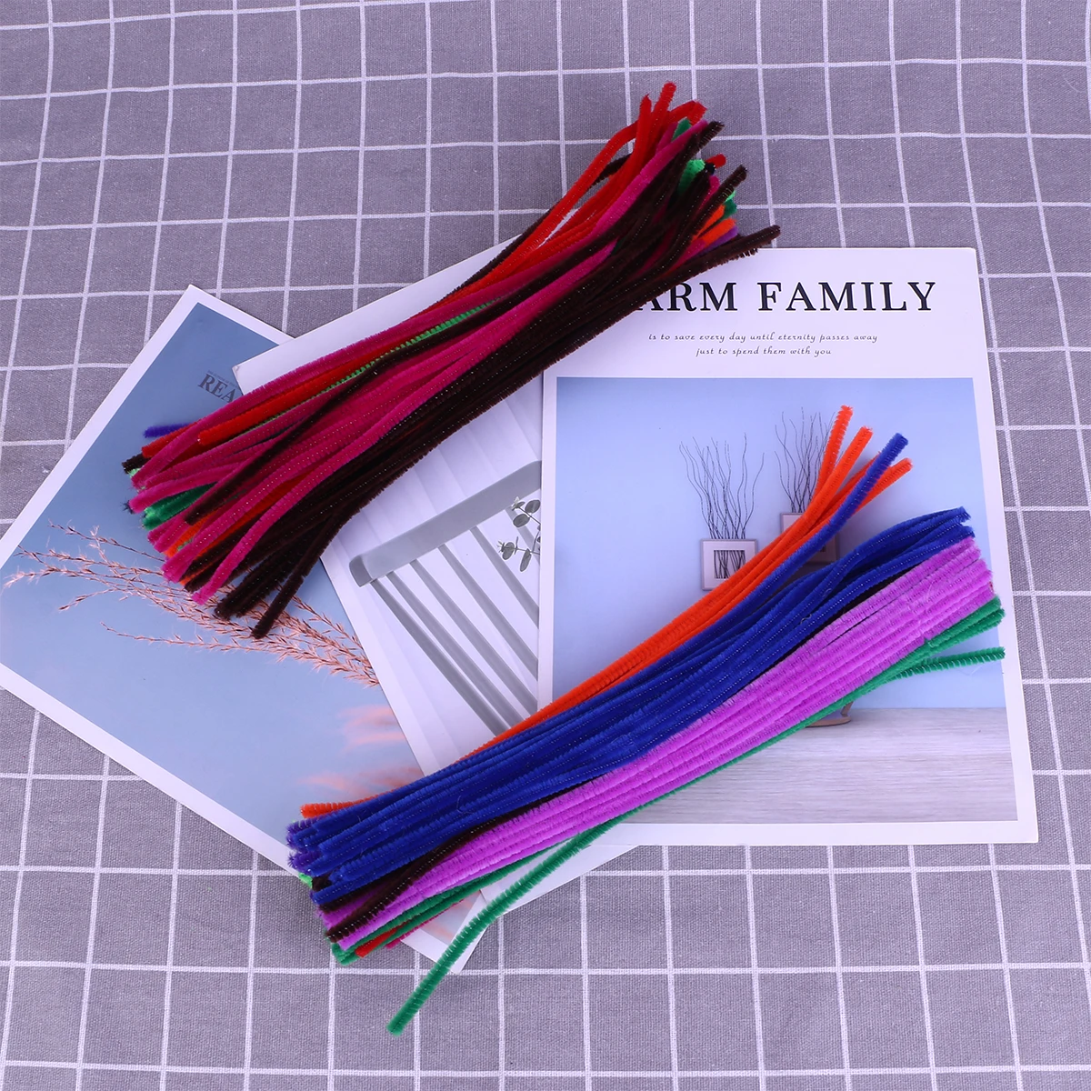 

200 Pcs Color Tops Colors Sticks Popsicles Jumbo Colored Building Folding Colorful Child