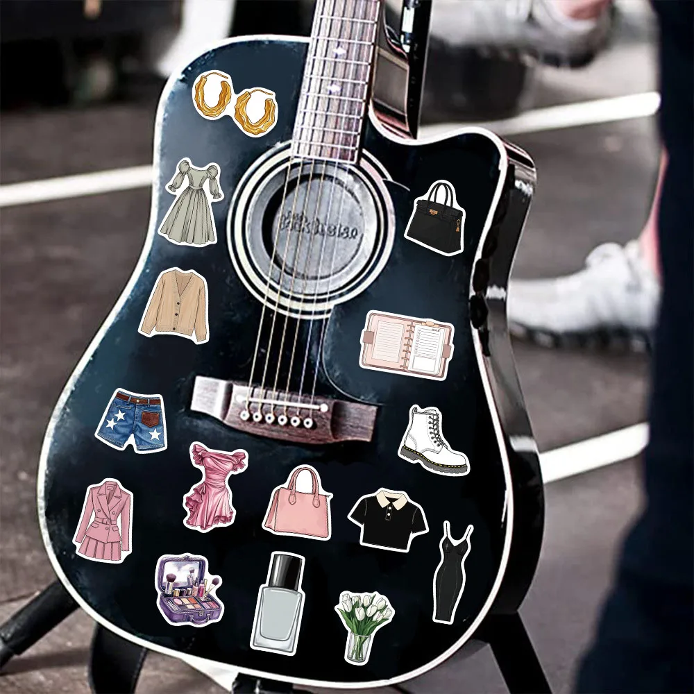 50 pièces série thème vie autocollants créatifs bricolage bagages cahier tasse d'eau étiquette autocollants